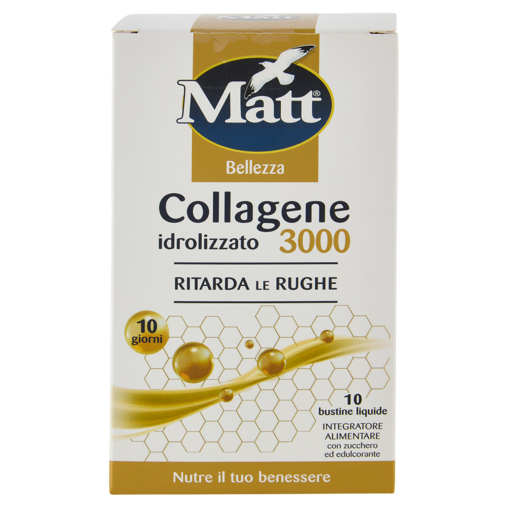 Matt Bellezza Collagene idrolizzato 3000 10 bustine liquide 100 ml