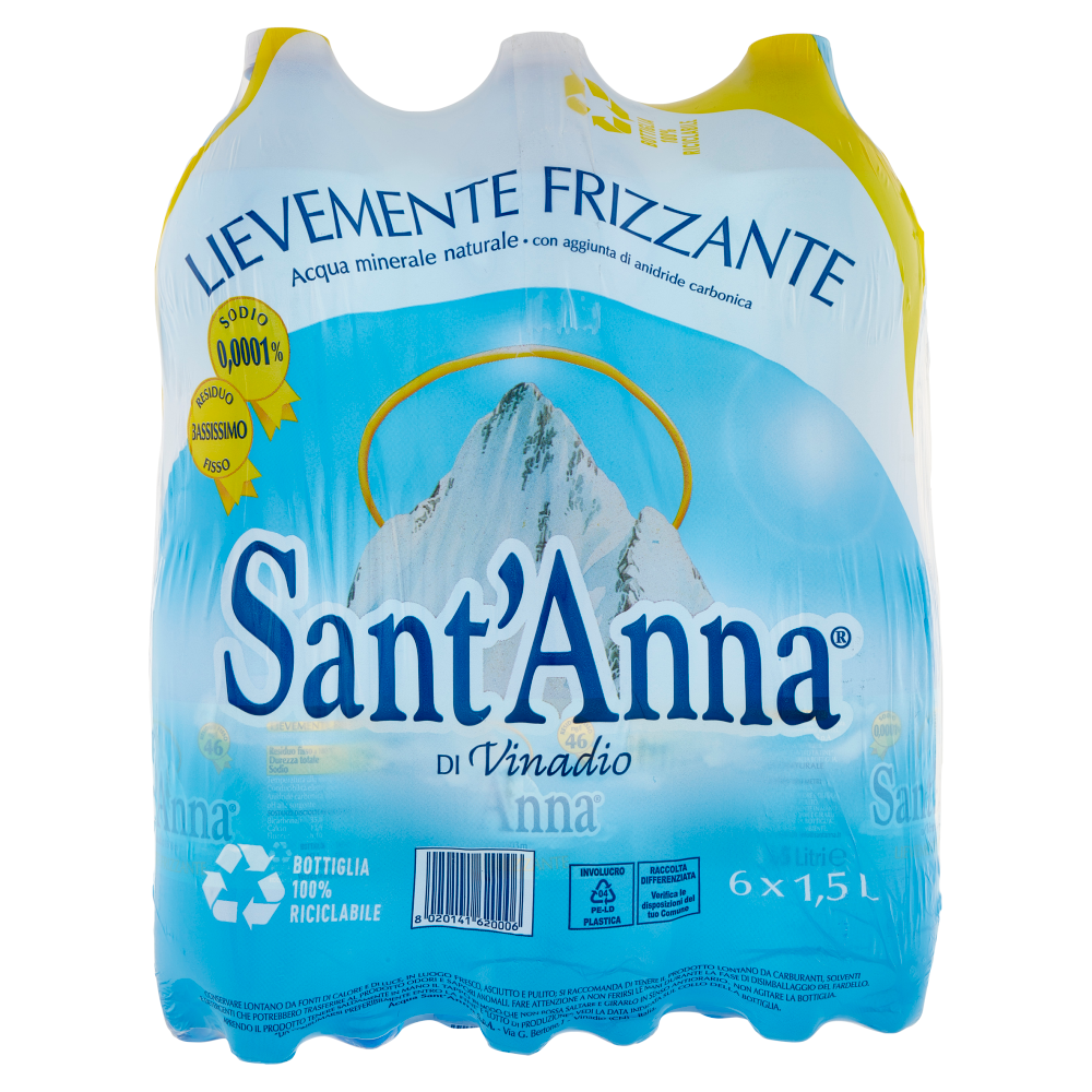 Sant'Anna di Vinadio Lievemente Frizzante 6 x 1,5 L