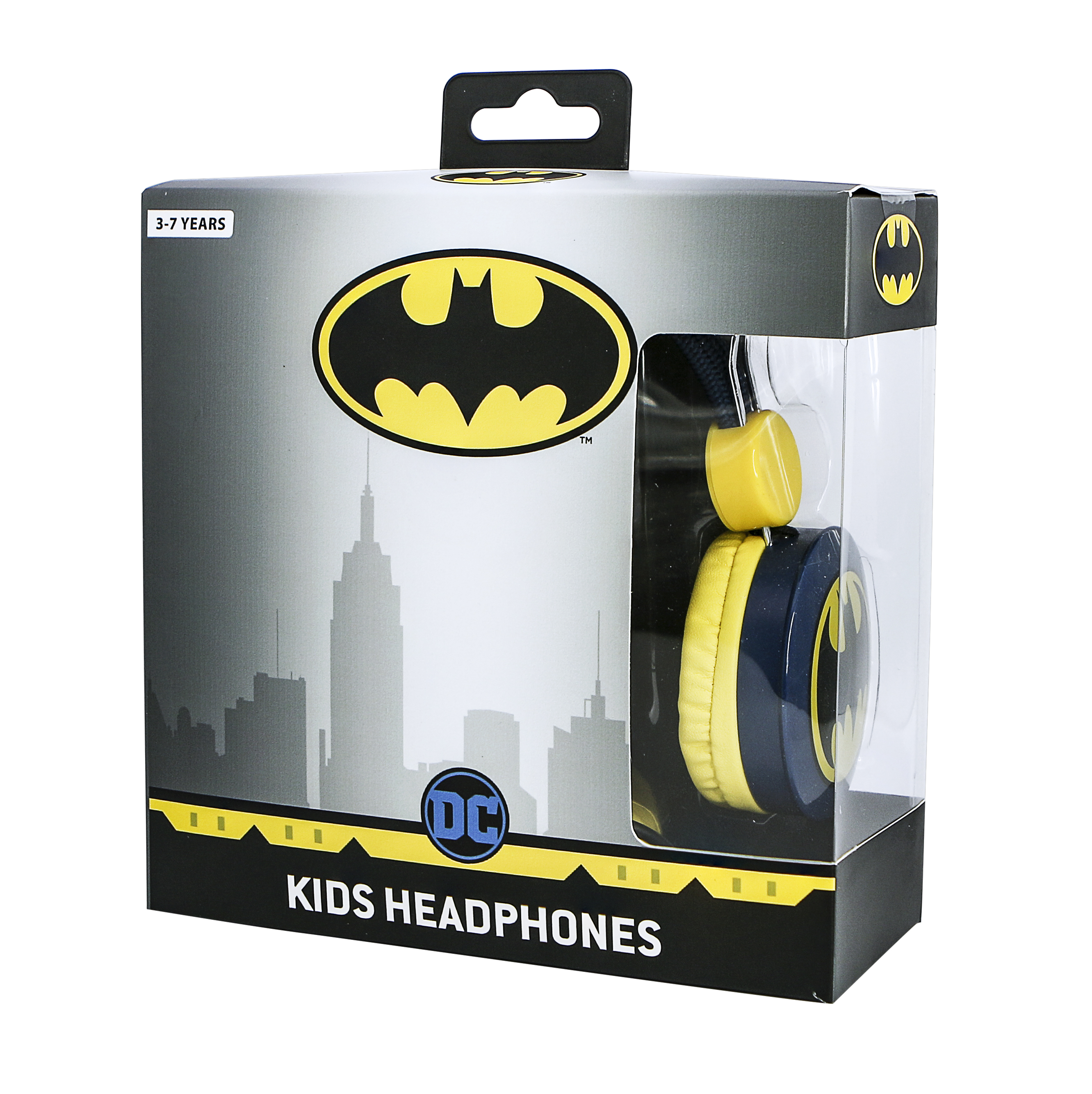OTL Technologies DC Comics Batman Caped Crusader Cuffie Cablato A Padiglione MUSICA Blu