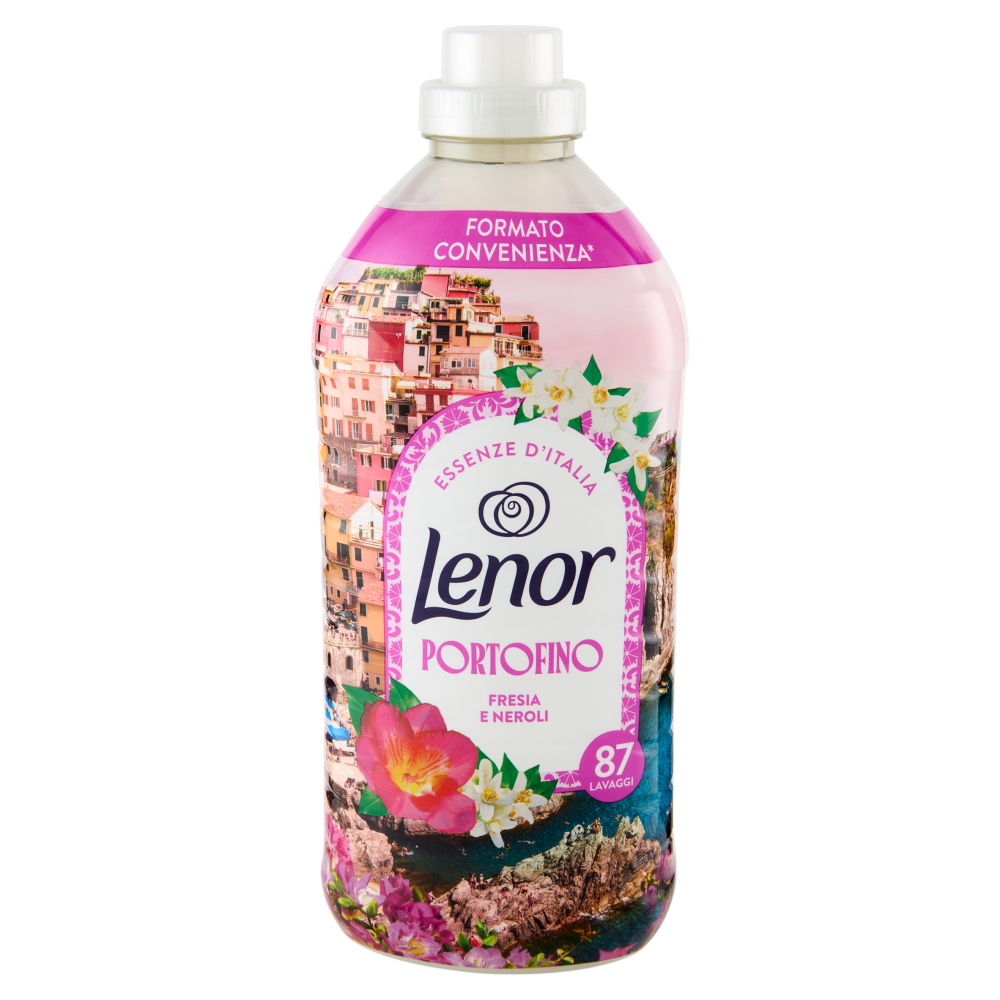 Lenor Essenze D'Italia Portofino Ammorbidente Concentrato Fresia e Neroli, 87 Lavaggi 1,827 L
