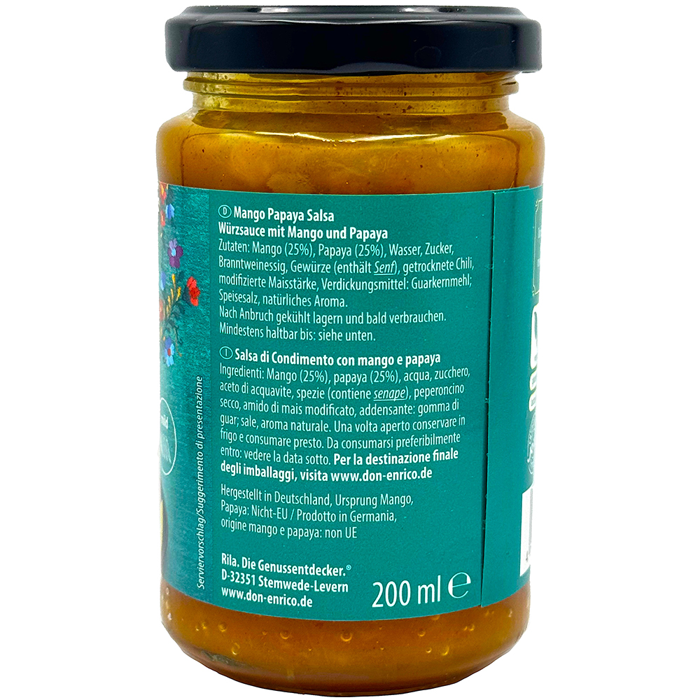 SALSA MANGO PAPAYA 200ml
