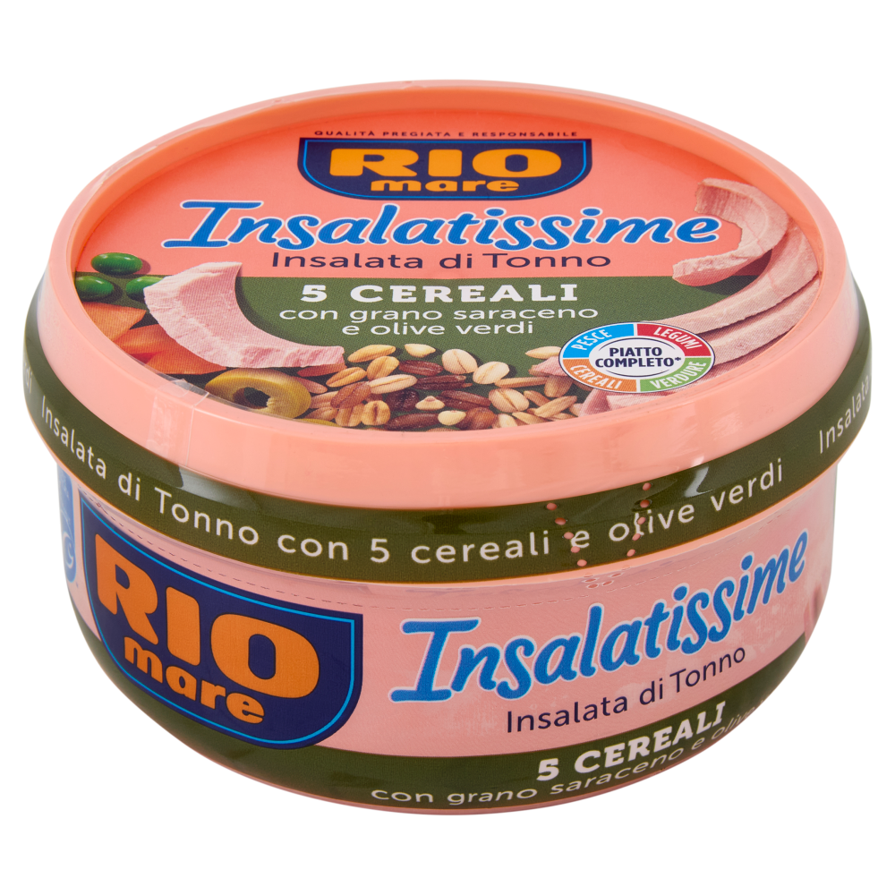 Rio mare Insalatissime Insalata di Tonno 5 Cereali con grano saraceno e olive verdi 200 g