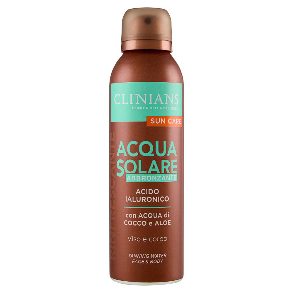Clinians Sun Care Acqua Solare Abbronzante Acido Ialuronico Viso e corpo 150 mL