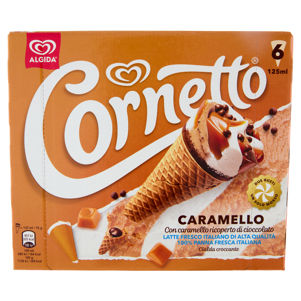 Cornetto Caramello 6 x 76 g