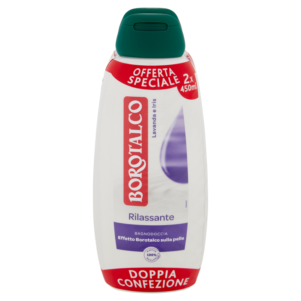 Borotalco Lavanda e Iris Rilassante Bagnodoccia 2 x 450 ml