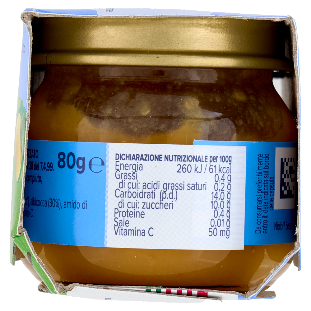 nipiol mela albicocca omogeneizzato 2 x 80 g
