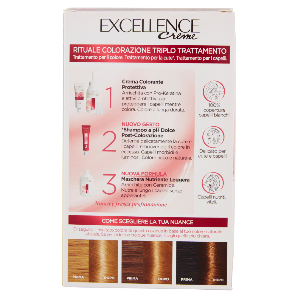 L'Or&eacute;al Paris Excellence Crema colorante triplo trattamento avanzato, 7.3 Biondo Dorato