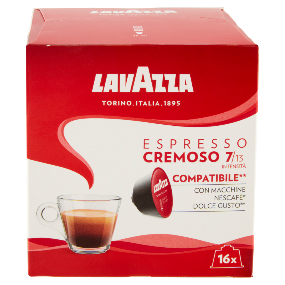 Lavazza Espresso Cremoso Compatibile** con Macchine Nescafé Dolce Gusto* 16 x 8 g