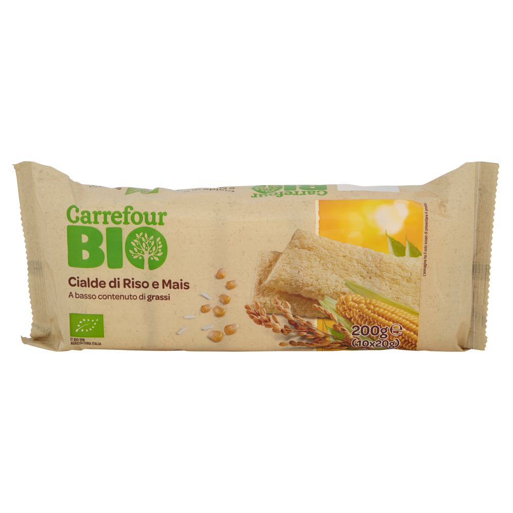 Carrefour Bio Cialde di Riso e Mais 10 x 20 g