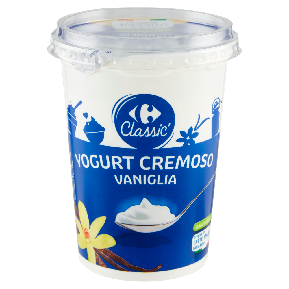 Carrefour Classic Yogurt Cremoso Vaniglia 500 g