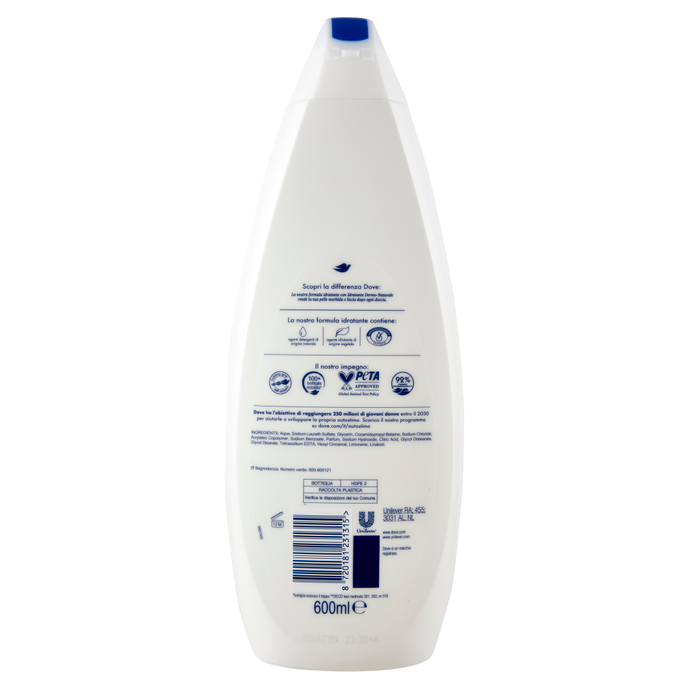 Dove Idratante Bagnodoccia Pelle Morbida Liscia 600 Ml Carrefour