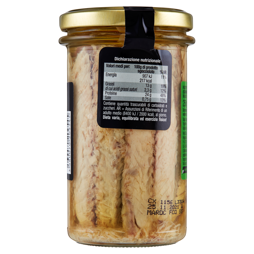 Carrefour Selection Filetti di Sgombro in olio di oliva 250 g