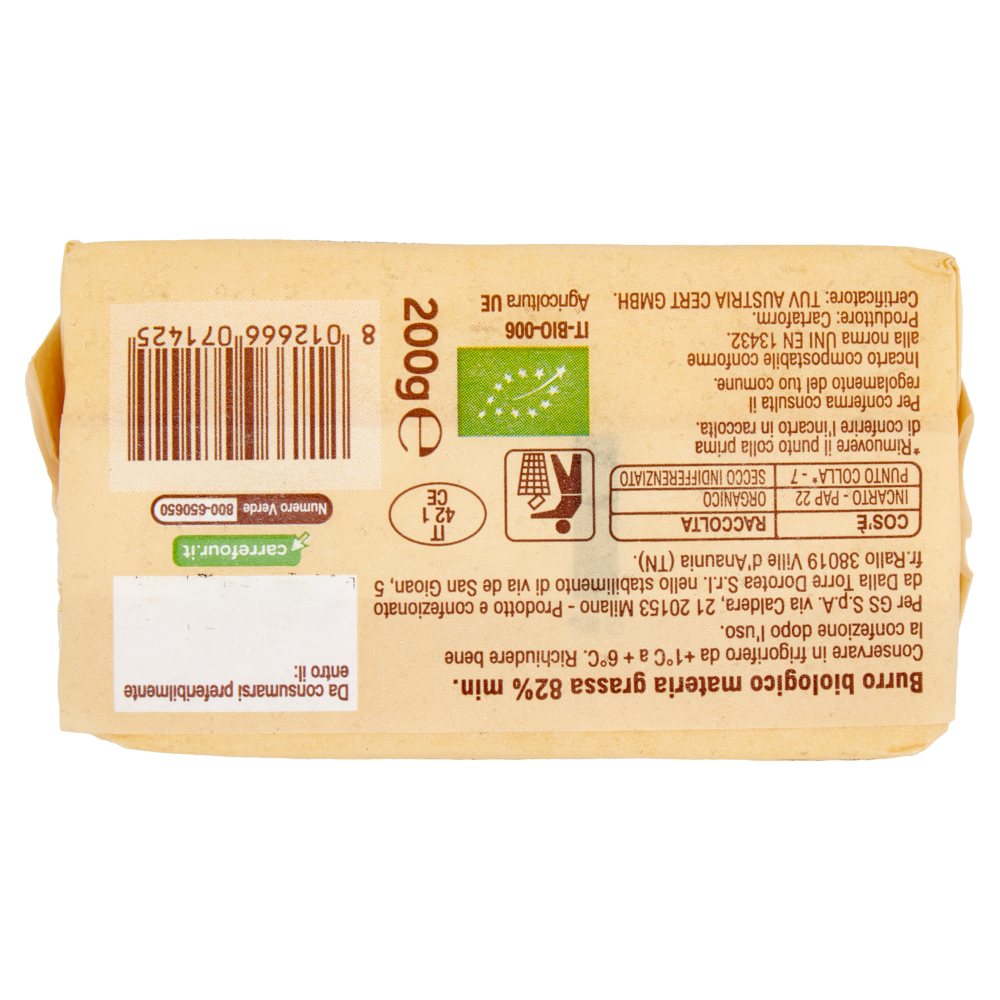 Carrefour Bio Burro 200 g