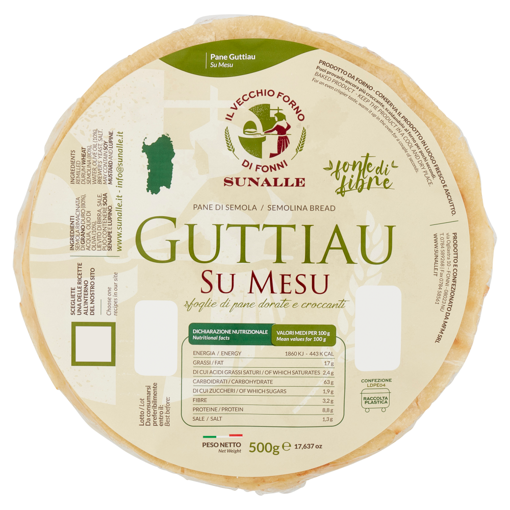 Il Vecchio Forno di Fonni - Sunalle Guttiau Su Mesu 500 g