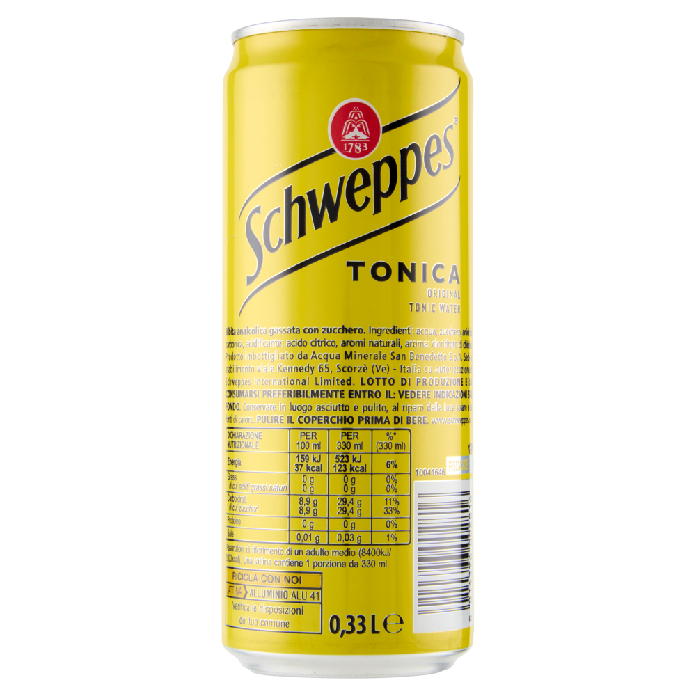 Schweppes Tonica ttina sleek 0,33 L 
