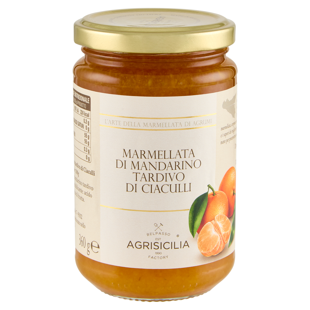 Agrisicilia Marmellata di Mandarino Tardivo di Ciaculli 360 g