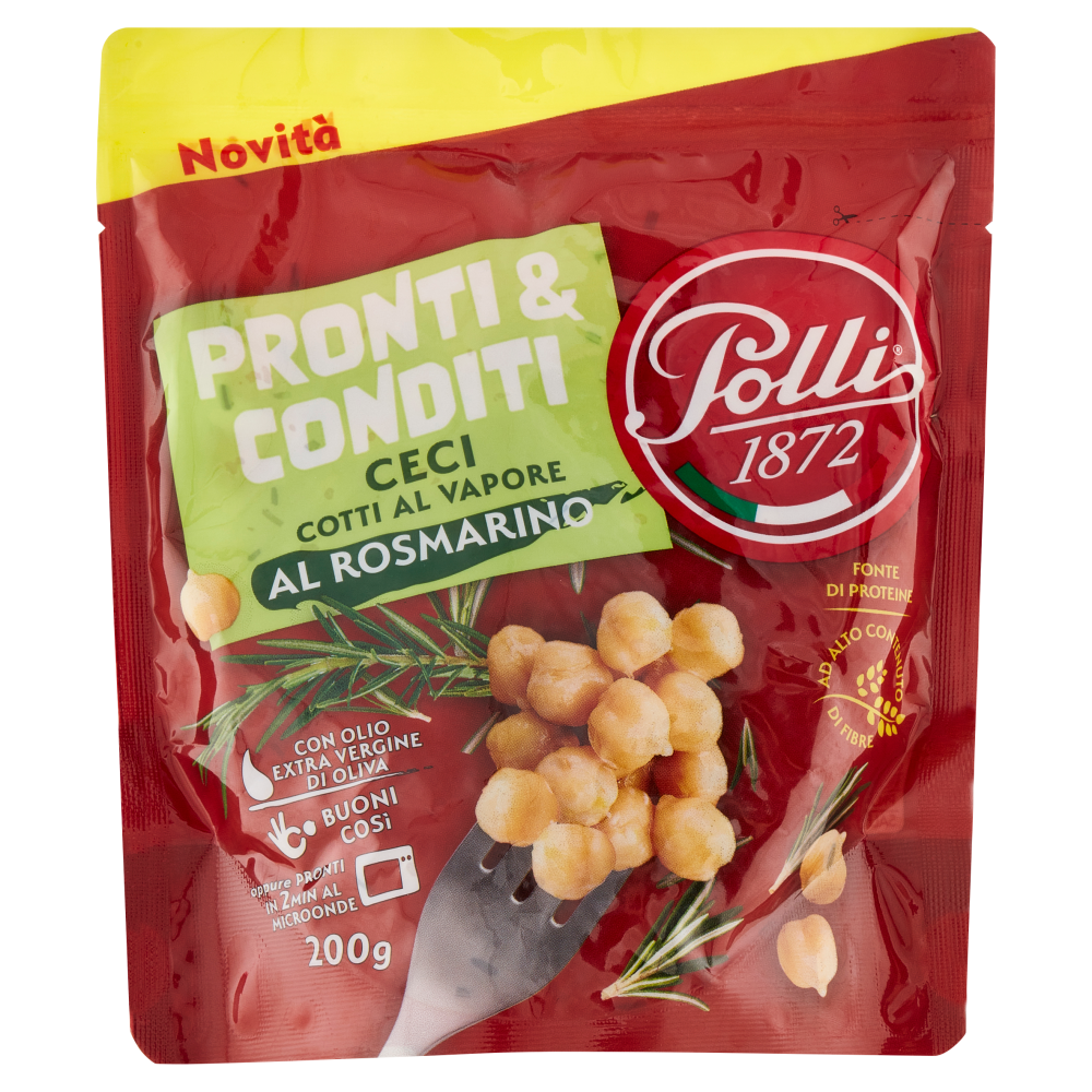 Polli Pronti & Conditi Ceci Cotti al Vapore al Rosmarino 200 g
