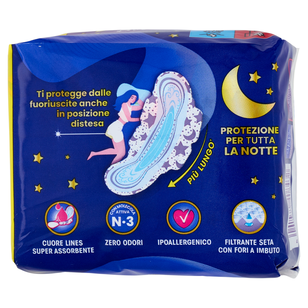 Lines Seta ultra notte con ali 10 + 1 pz