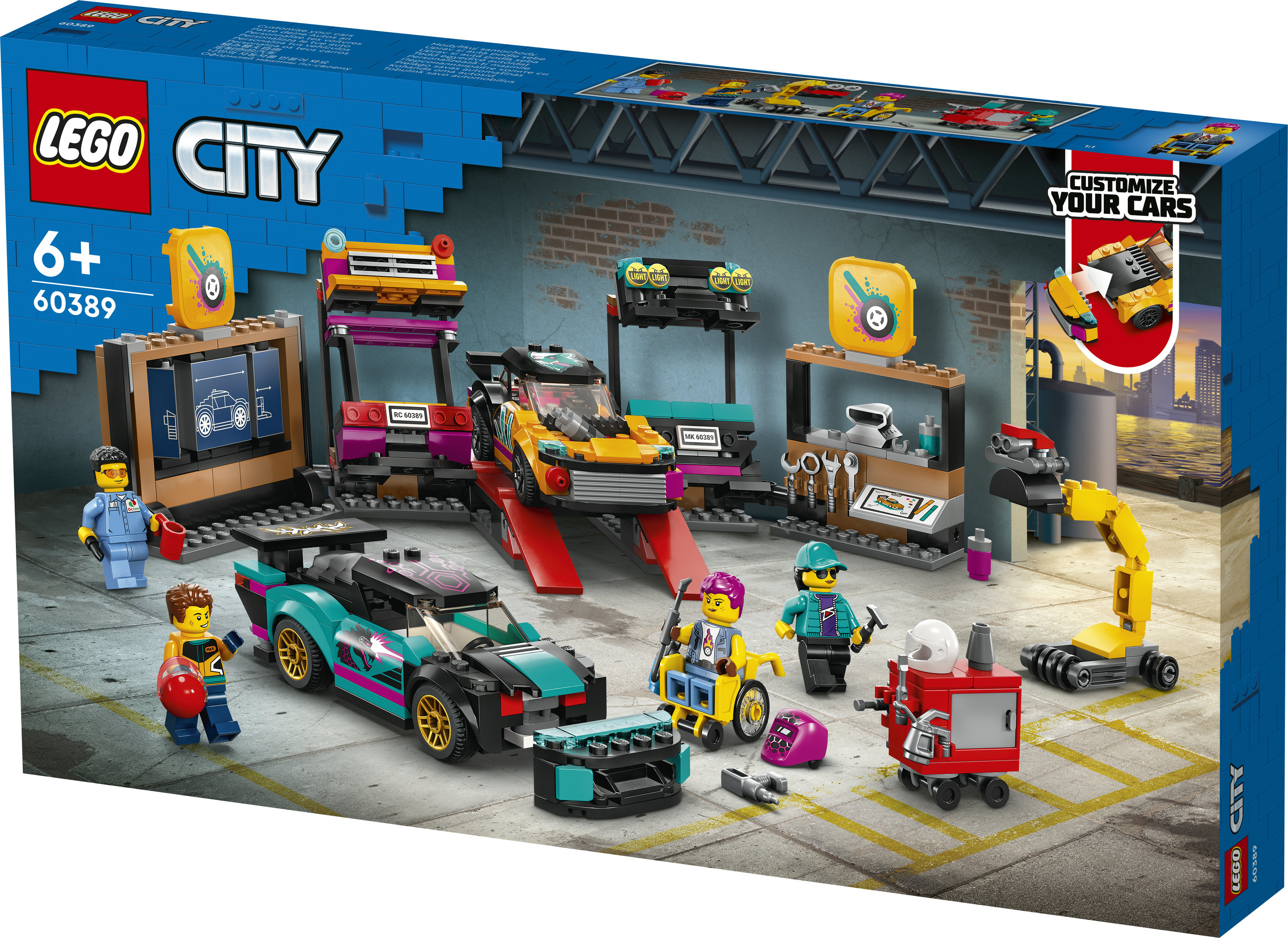 LEGO City Garage auto personalizzato