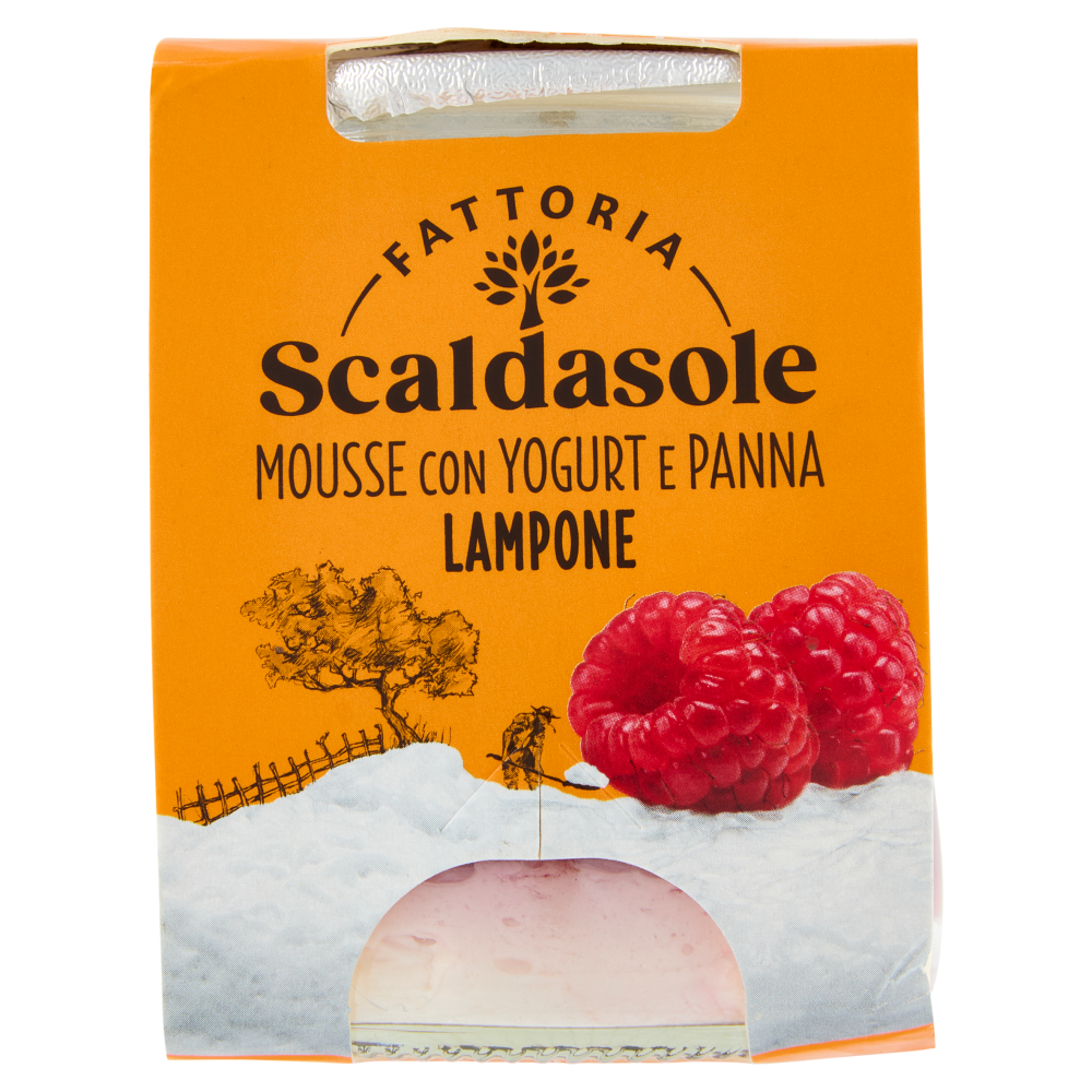 Fattoria Scaldasole Mousse con Yogurt e Panna Lampone 75 g