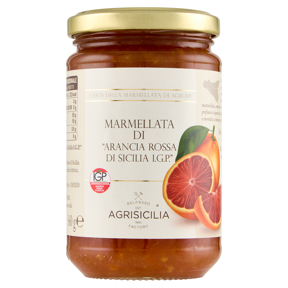 Agrisicilia Marmellata di "Arancia Rossa di Sicilia I.G.P." 360 g
