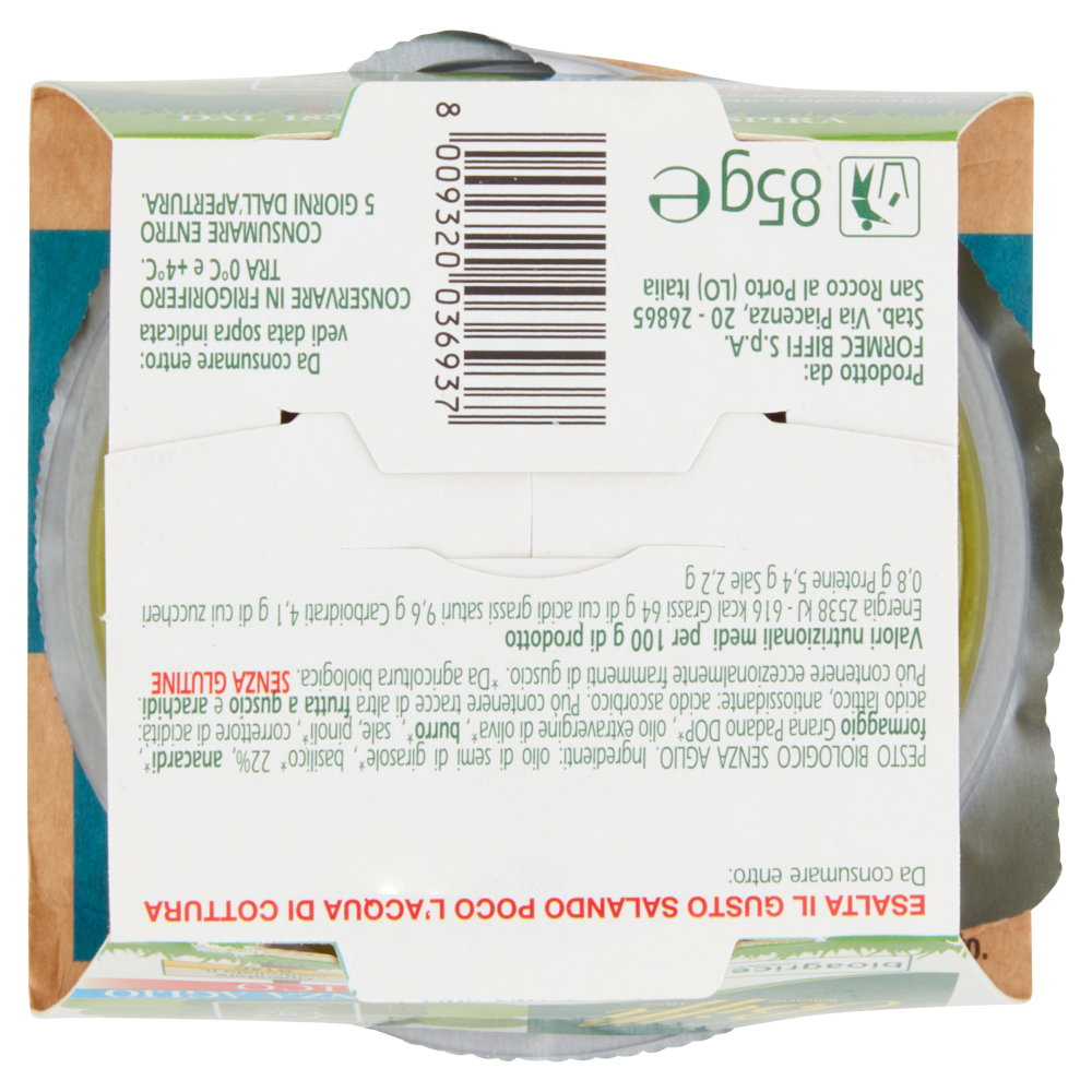 Biffi Pesto Senza Aglio Biologico 85 g