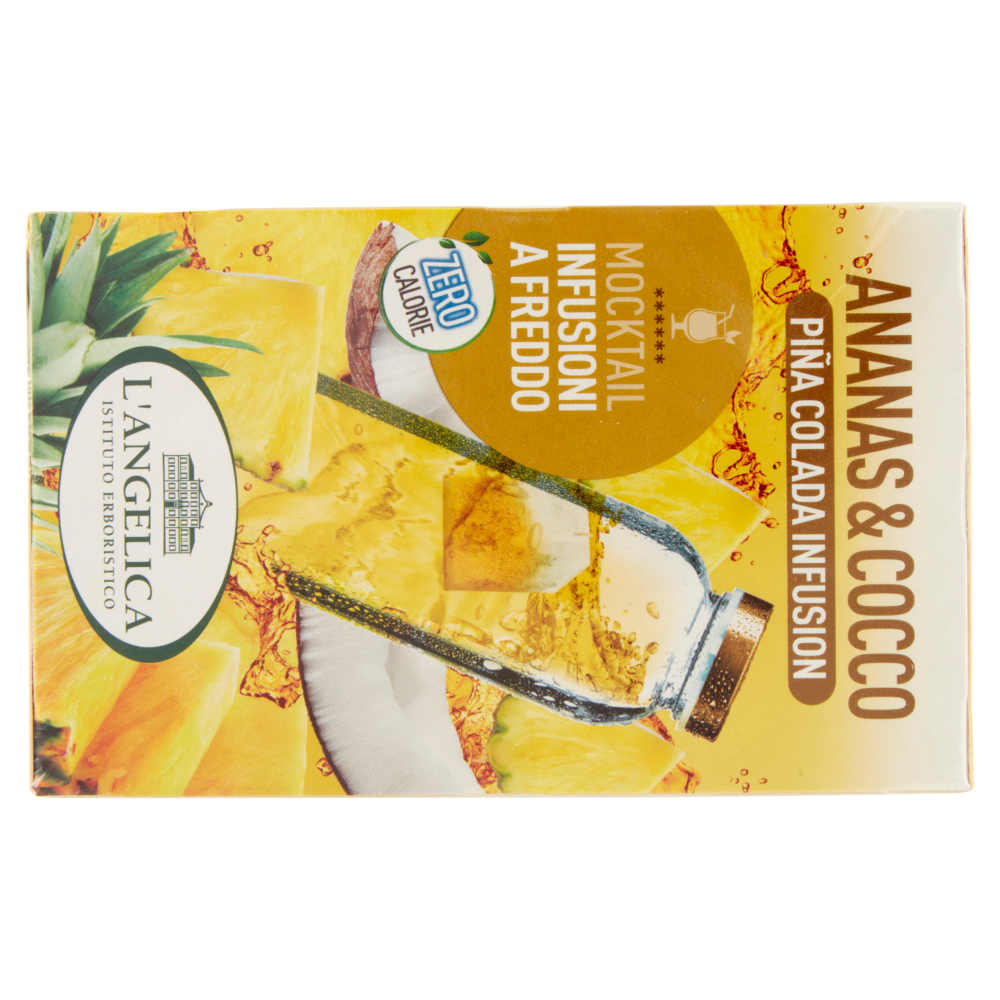 L'Angelica Mocktail Infusioni a Freddo Ananas & Cocco Pi&ntilde;a Colada Infusion 18 Filtri 36 g