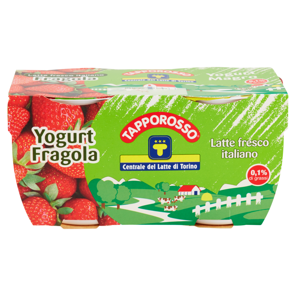 Centrale del Latte di Torino Tapporosso Yogurt Magro Fragola 2 x 125 g