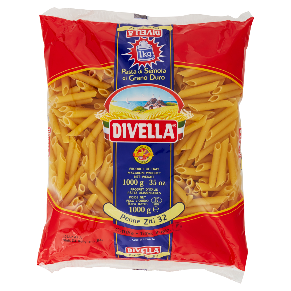 Divella Penne Ziti 32 1000 g Carrefour