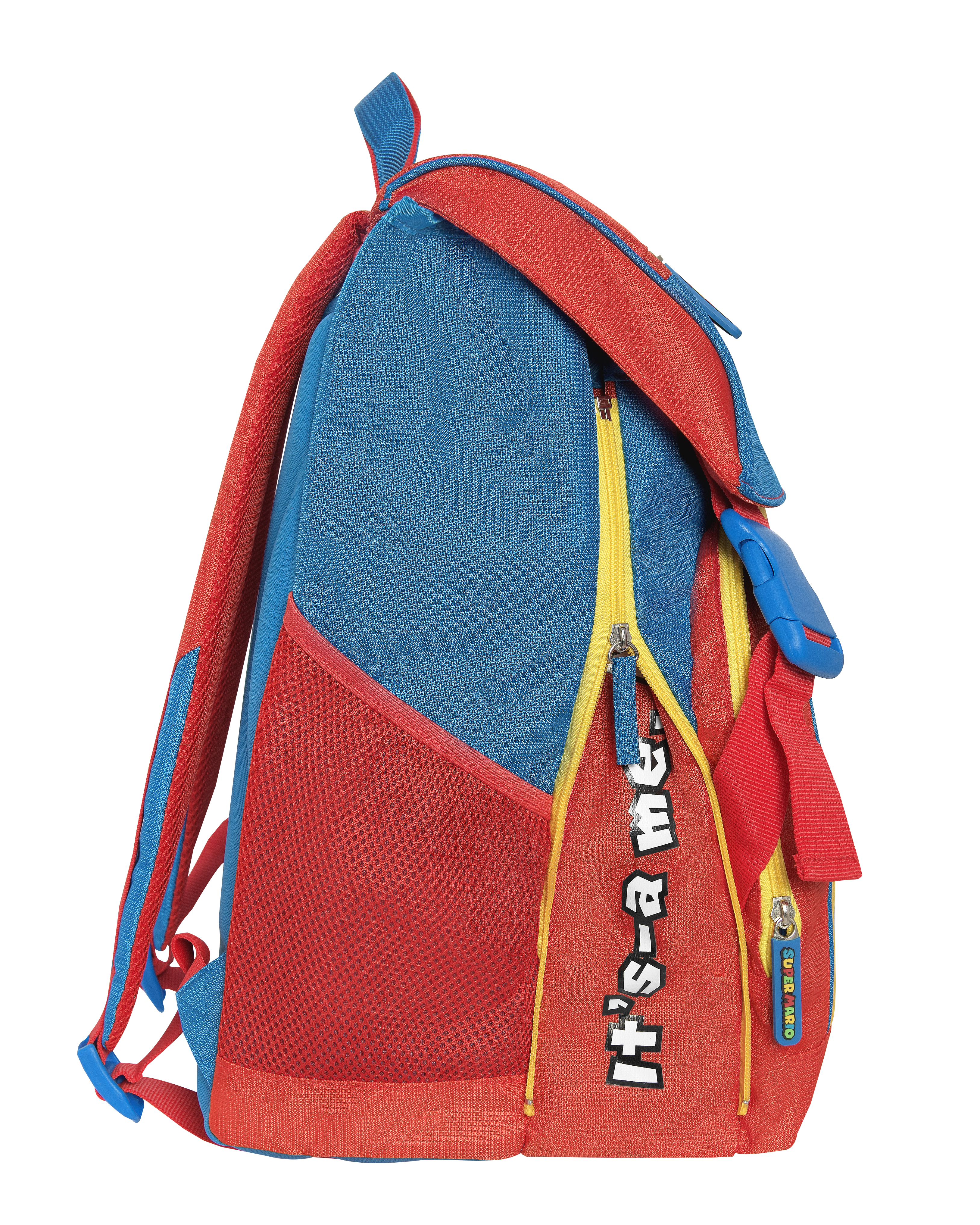 Carrefour 8058263193467 zaino Zaino scolastico Blu, Rosso, Giallo