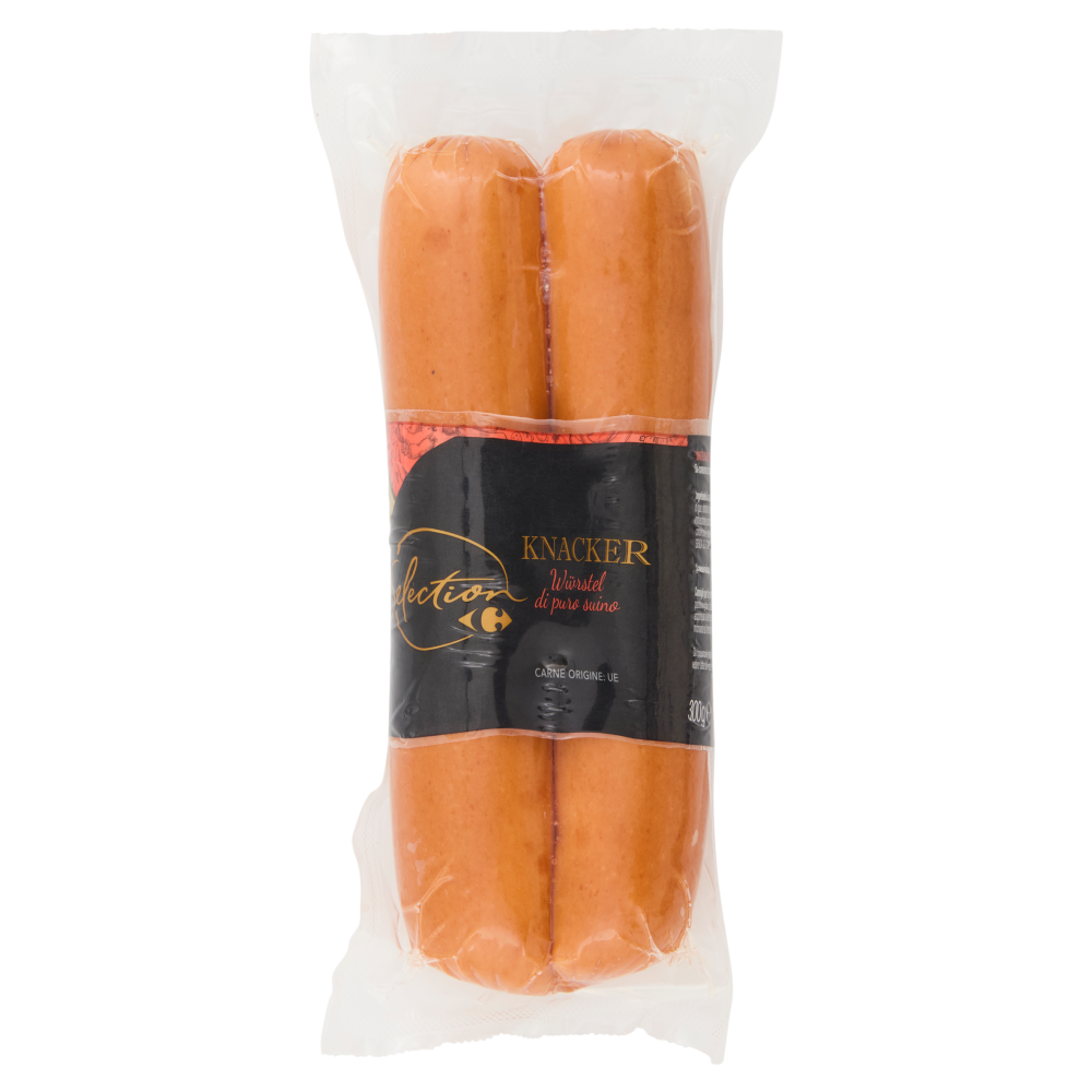 Carrefour Selection Knacker Würstel di puro suino 300 g