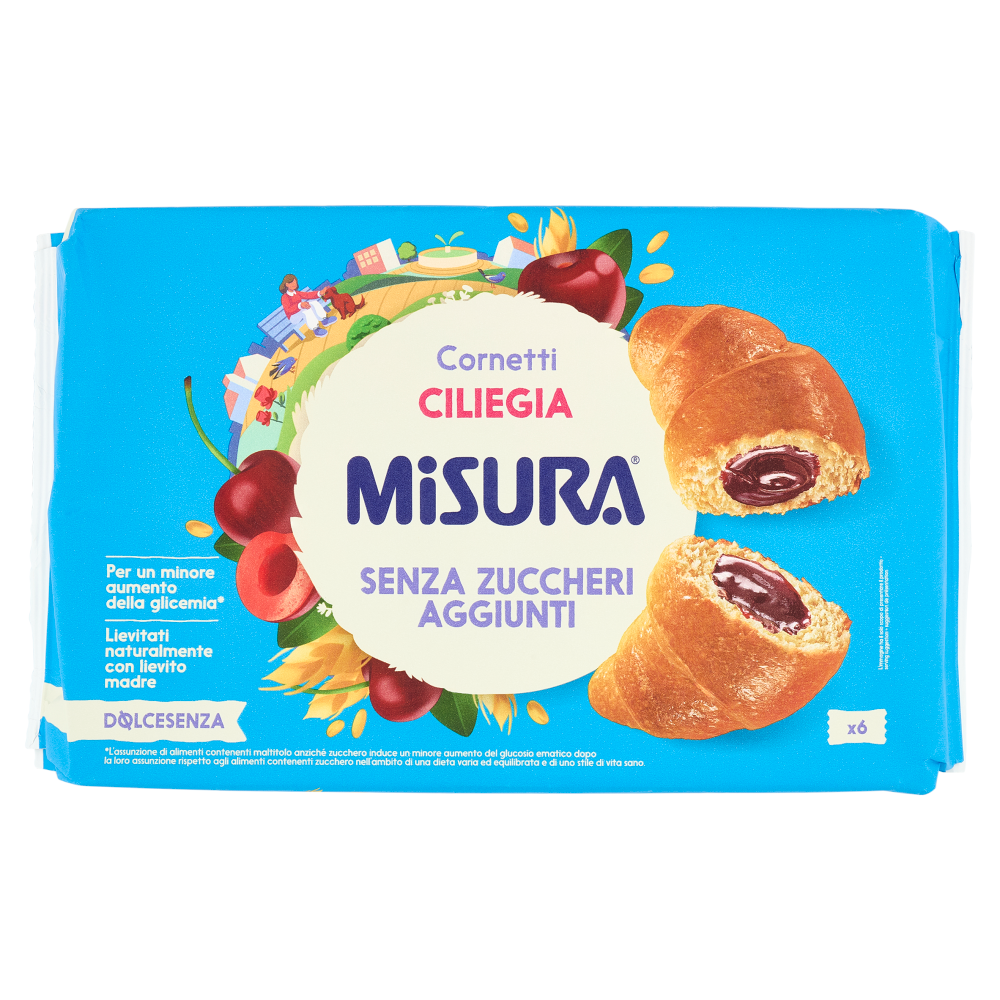 Misura Dolcesenza 6 Cornetti Ciliegia 298 g