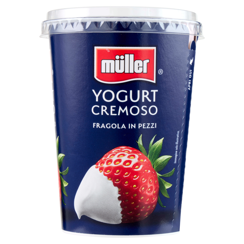 müller Yogurt Cremoso Fragola in Pezzi 500 g