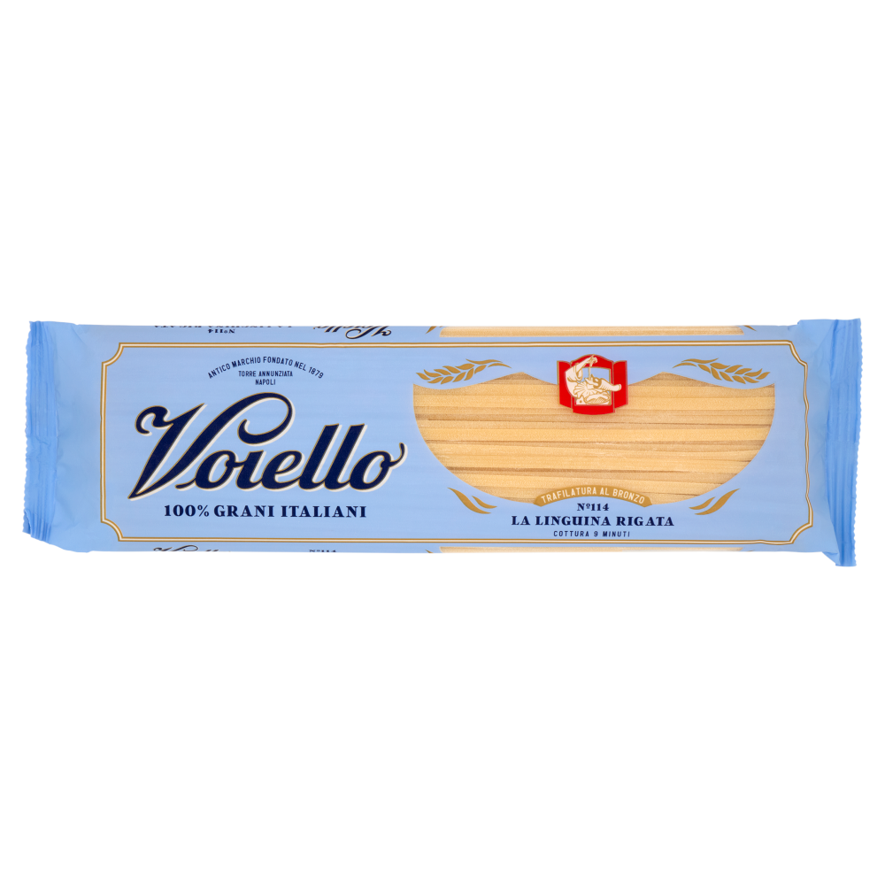 Voiello Pasta La Linguina Rigata N°114 grani 100% italiani Trafilata bronzo 500g