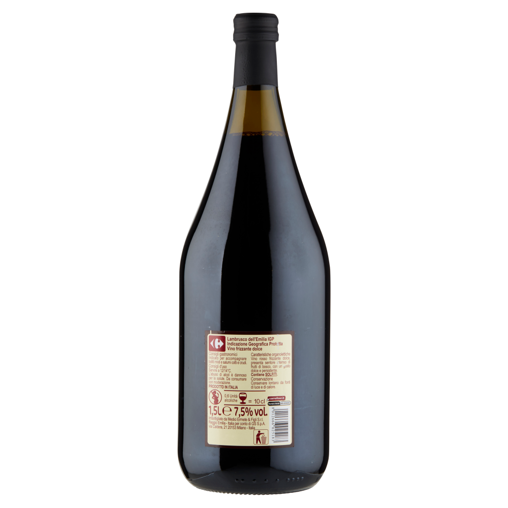 Carrefour Lambrusco dell'Emilia IGP Frizzante Dolce 1,5 L