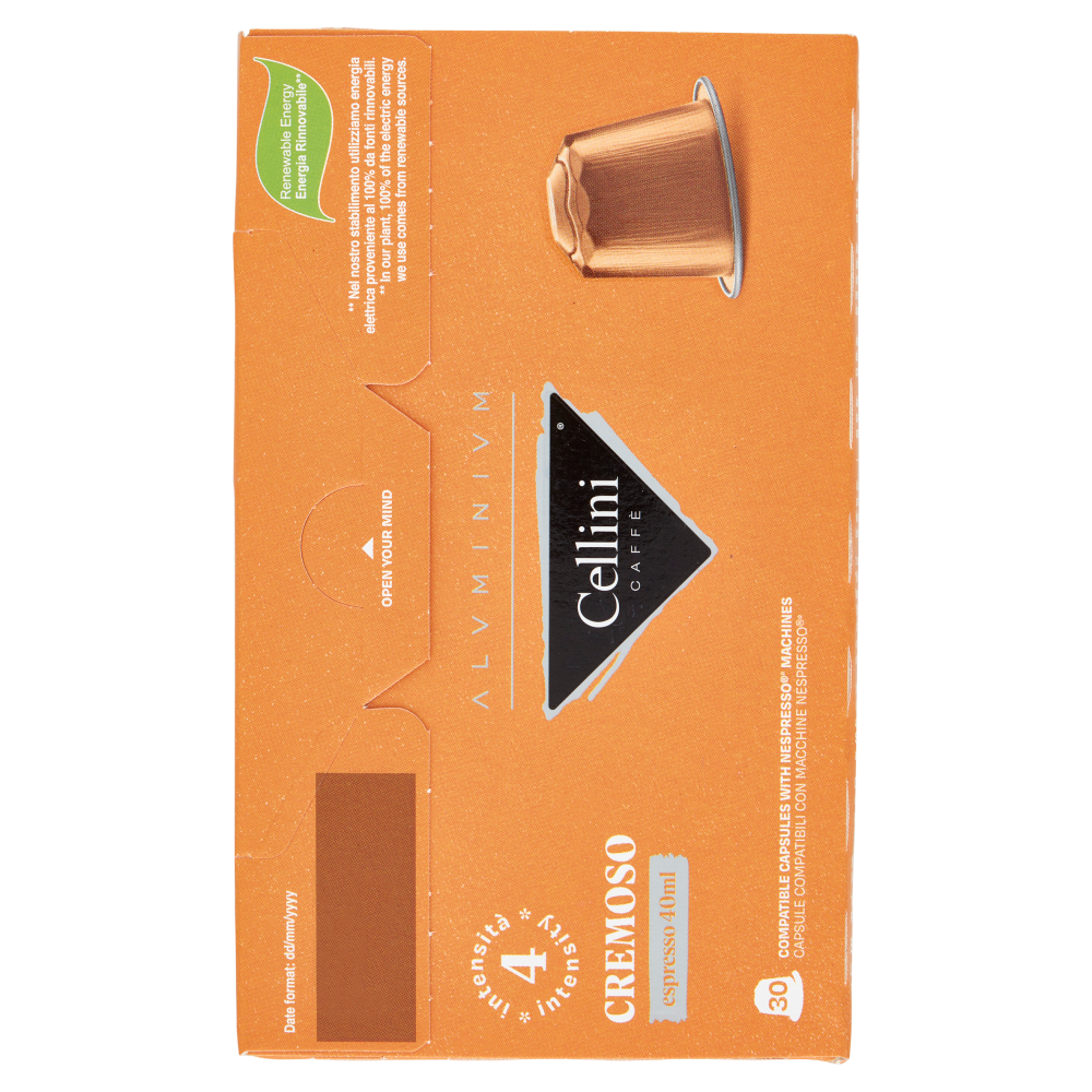 Cellini Caff&egrave; Aluminium Cremoso espresso 30 Capsule Compatibili 165 g