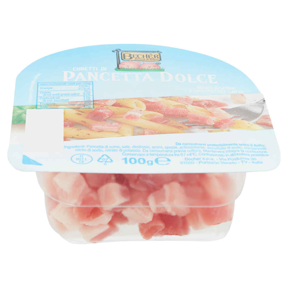 Bechèr Cubetti da Pancetta Dolce 100 g