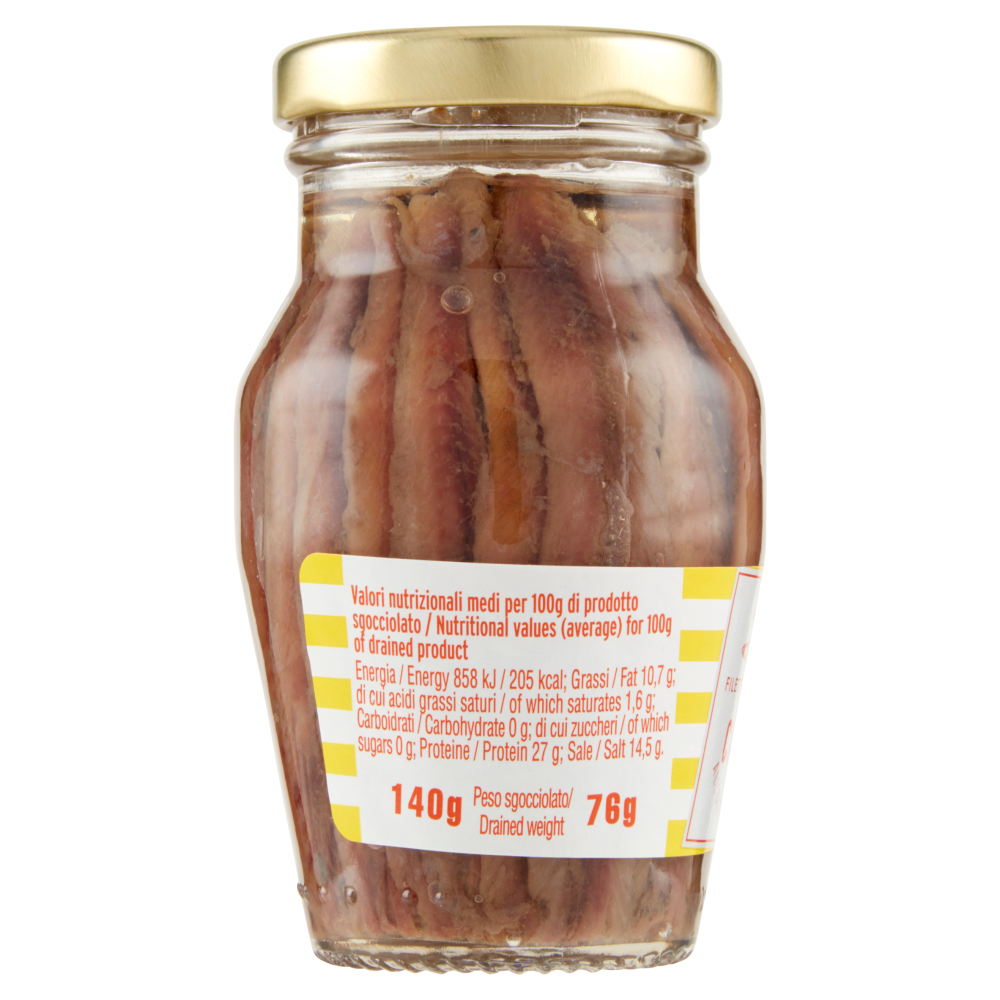 Capri Filetti di Acciughe all'Olio di Girasole 140 g