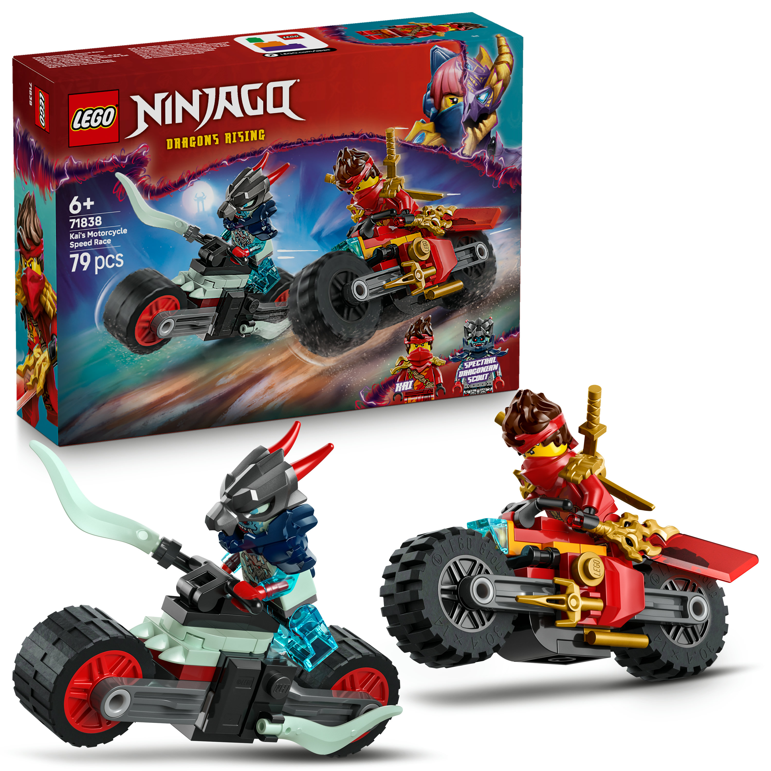 LEGO NINJAGO Gara di velocità sulla moto di Kai