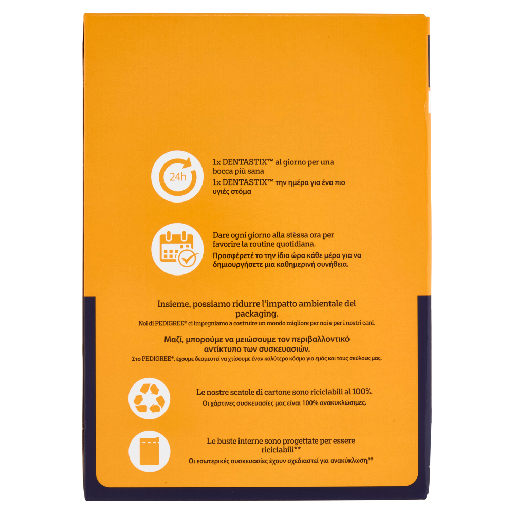 Pedigree Dentastix Snack per igiene orale Cane Medio 56 Pezzi 1440 g