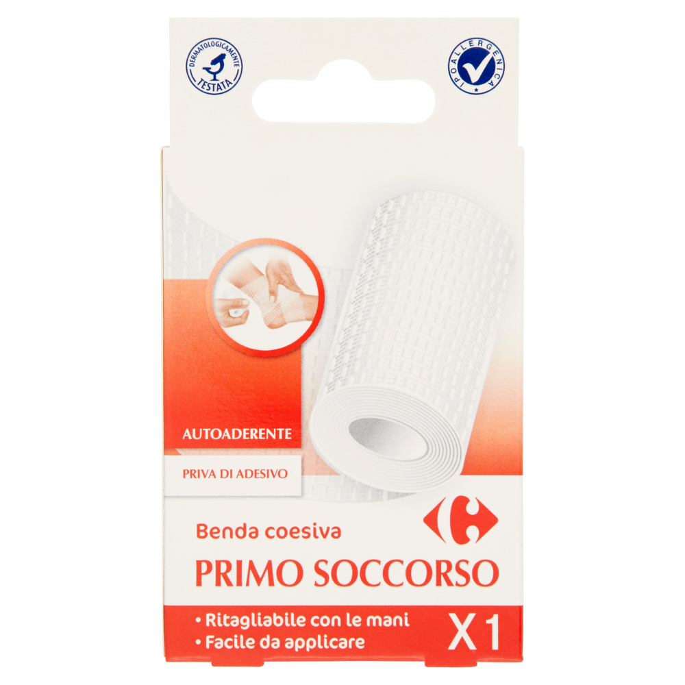 Carrefour Primo Soccorso Benda coesiva 1 pz