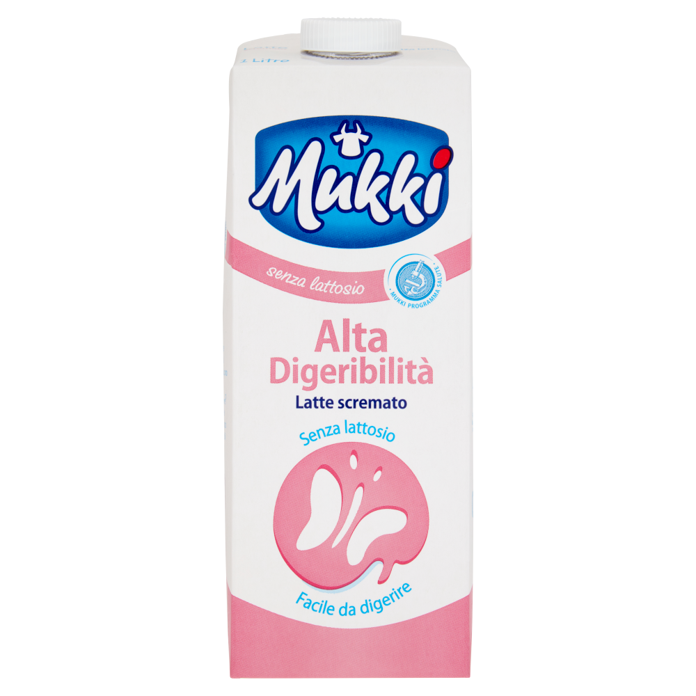 Mukki senza lattosio Alta Digeribilit&agrave; Latte scremato 1 Litro