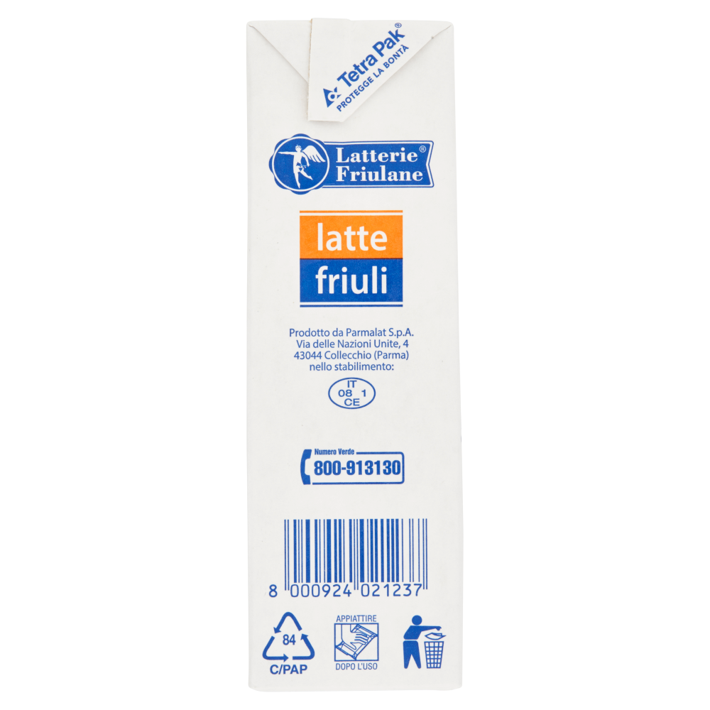 Latterie Friulane latte friuli Latte intero UHT a lunga conservazione 500 ml