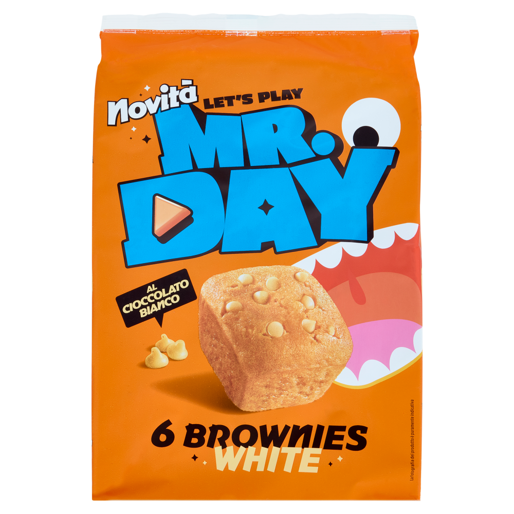 Mr.Day 6 Brownies White al Cioccolato Bianco 6 x 35 g