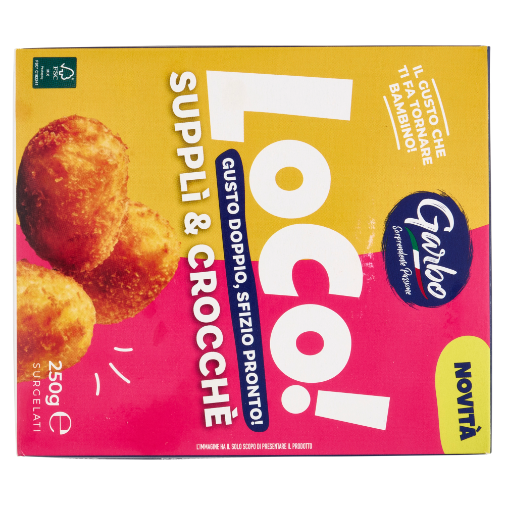 Garbo Loco! Supplì & Crocchè Surgelati 250 g