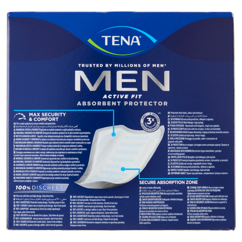 Tena Men Active Fit Absorbent Protector Level 2 10 pz