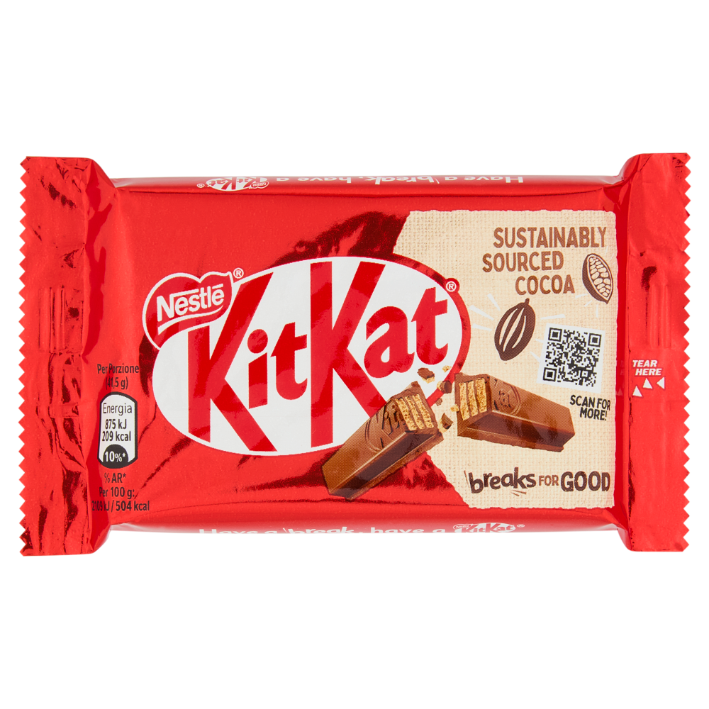 KITKAT Classic Wafer ricoperto di Cioccolato al Latte Snack 41,5g