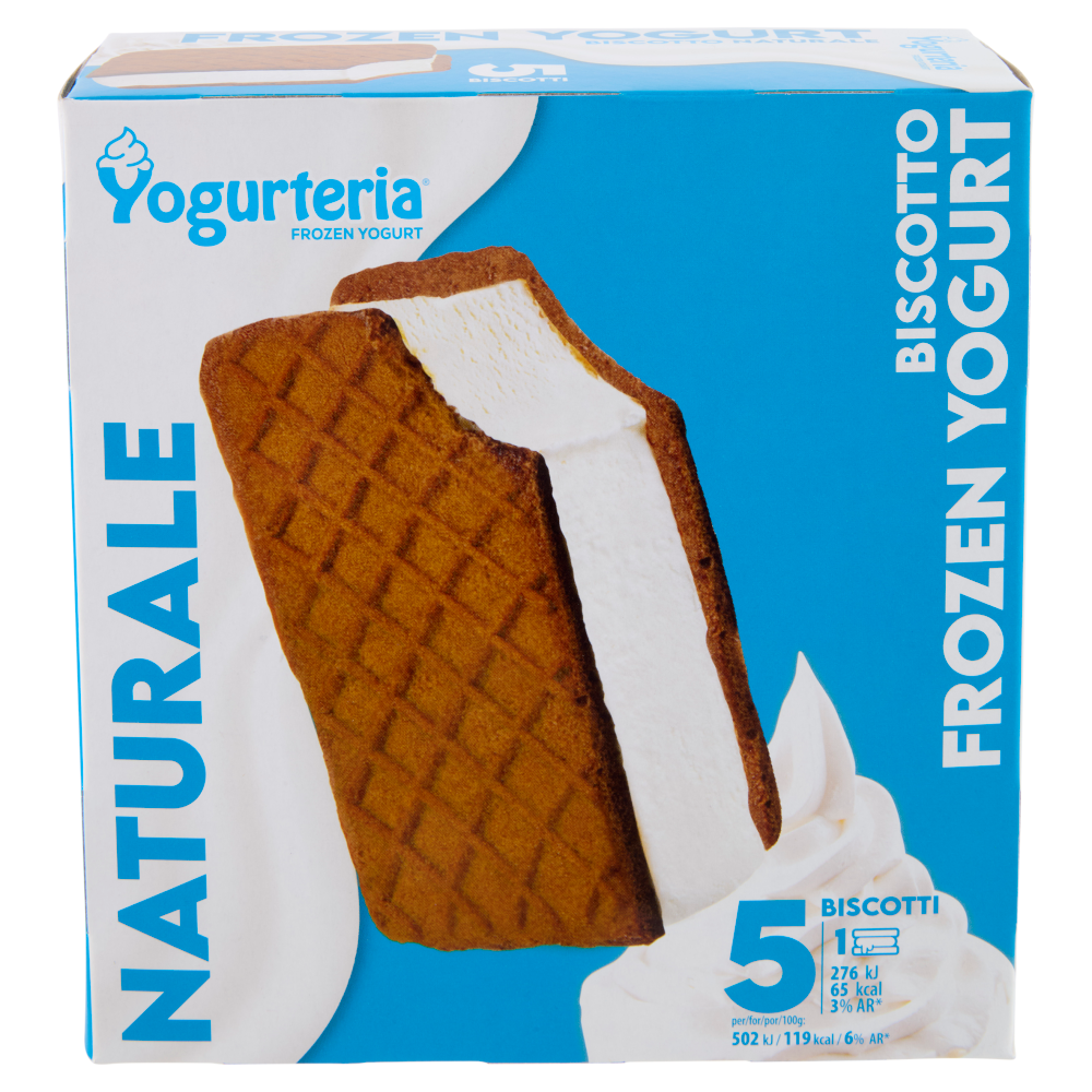 Yogurteria Frozen Yogurt Naturale Biscotto 5 x 55 g