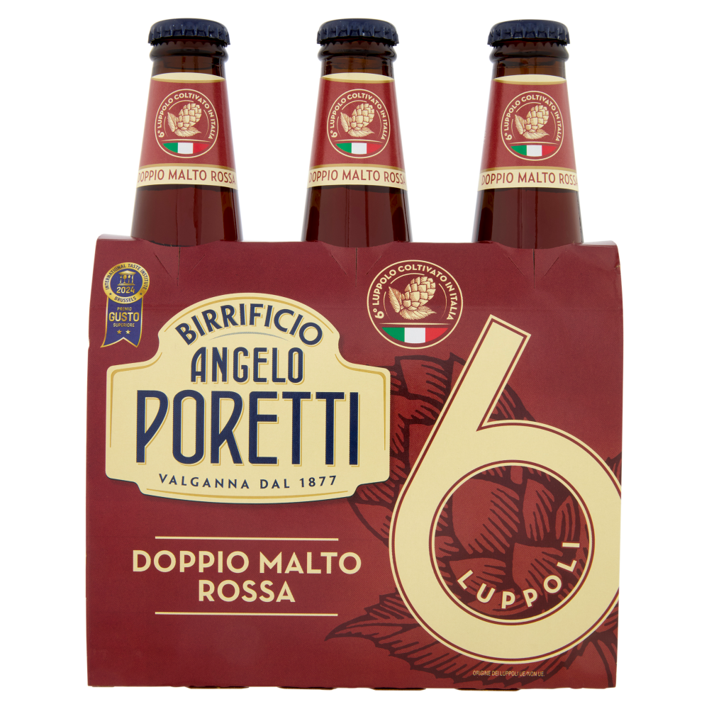 Birrificio Angelo Poretti Doppio Malto Rossa 6 Luppoli 3 x 33 cl