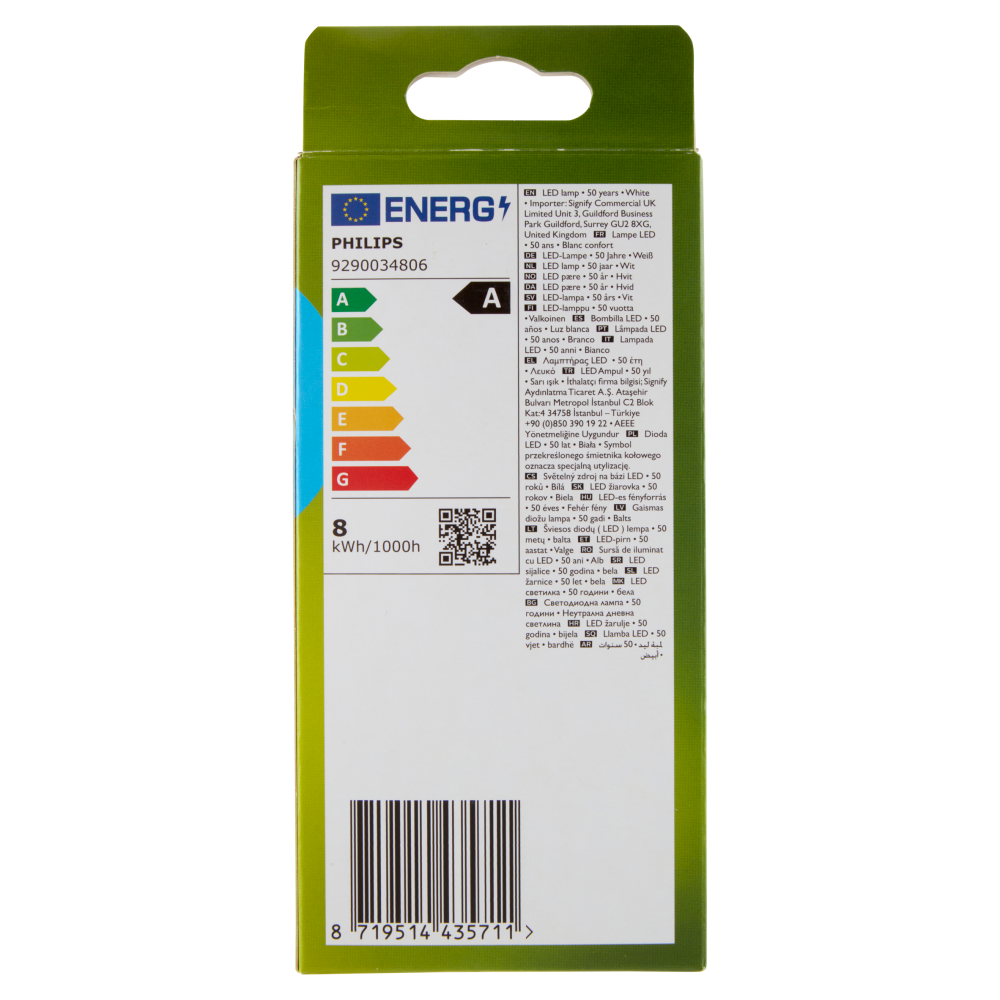 Philips LED Goccia Vetro Filam 100W E27 2700K Non-Dim Classe A